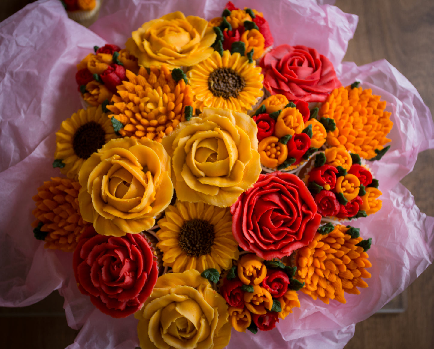 Cupcake boeket ( deze order is ALTIJD in combinatie met een e-mail voor details!)