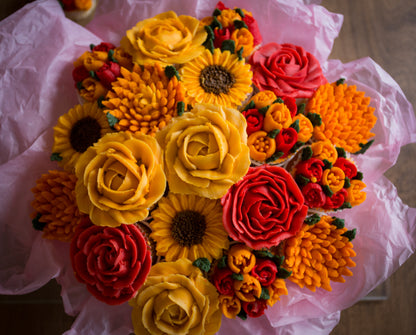 Cupcake boeket ( deze order is ALTIJD in combinatie met een e-mail voor details!)