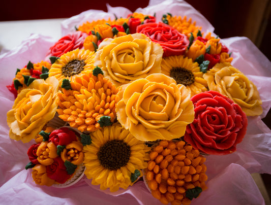 Cupcake boeket ( deze order is ALTIJD in combinatie met een e-mail voor details!)